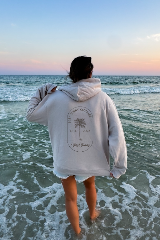 Stay Sunny Palm Tree Hoodie